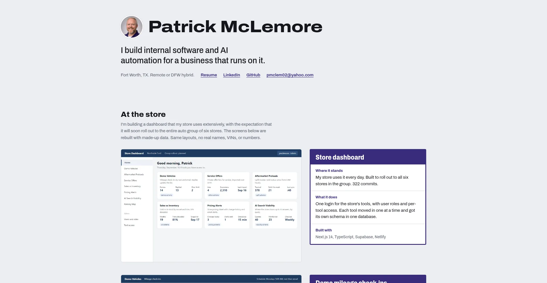 Patrickmclemore.com
