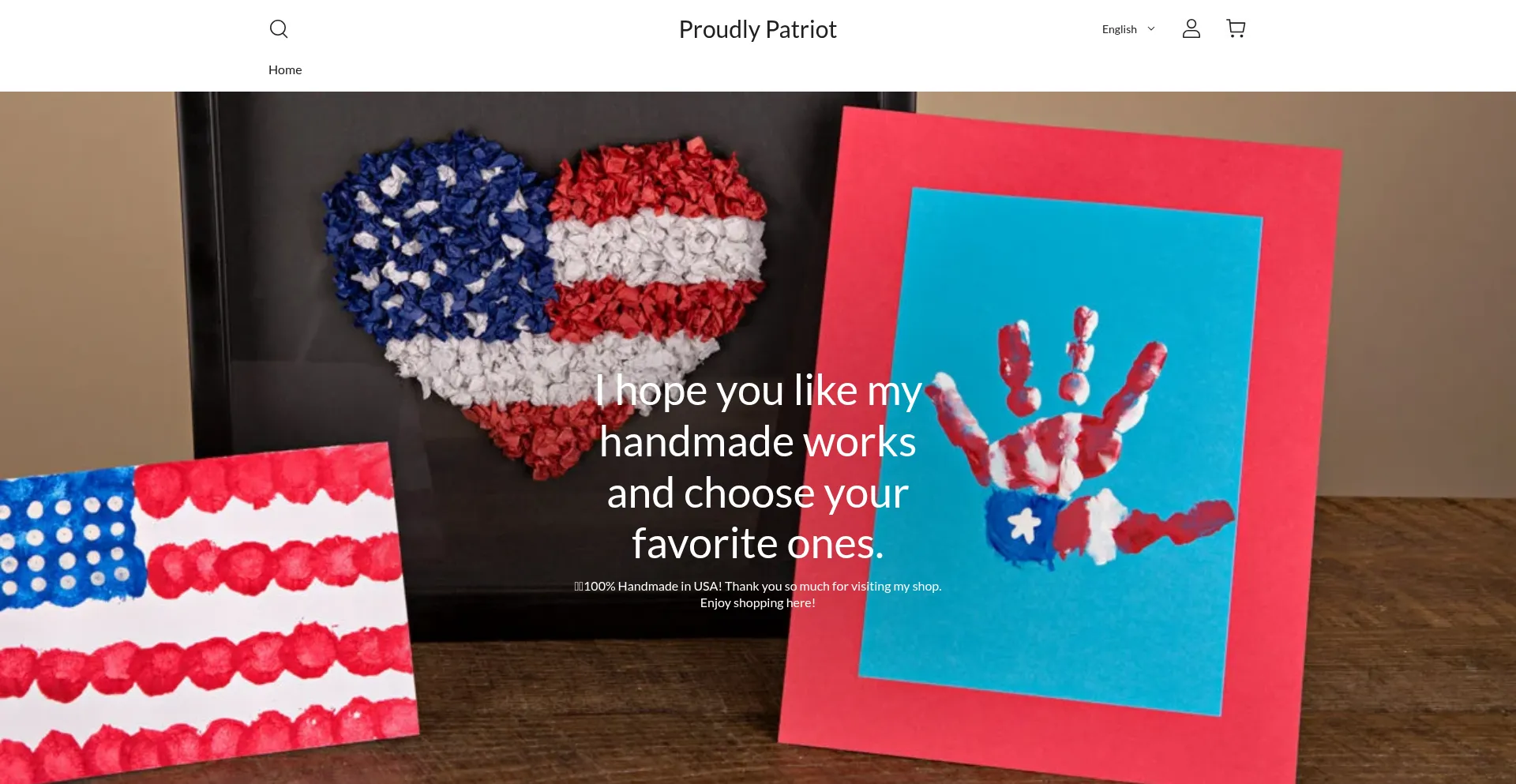 Website screenshot of Patriot-crafts.com