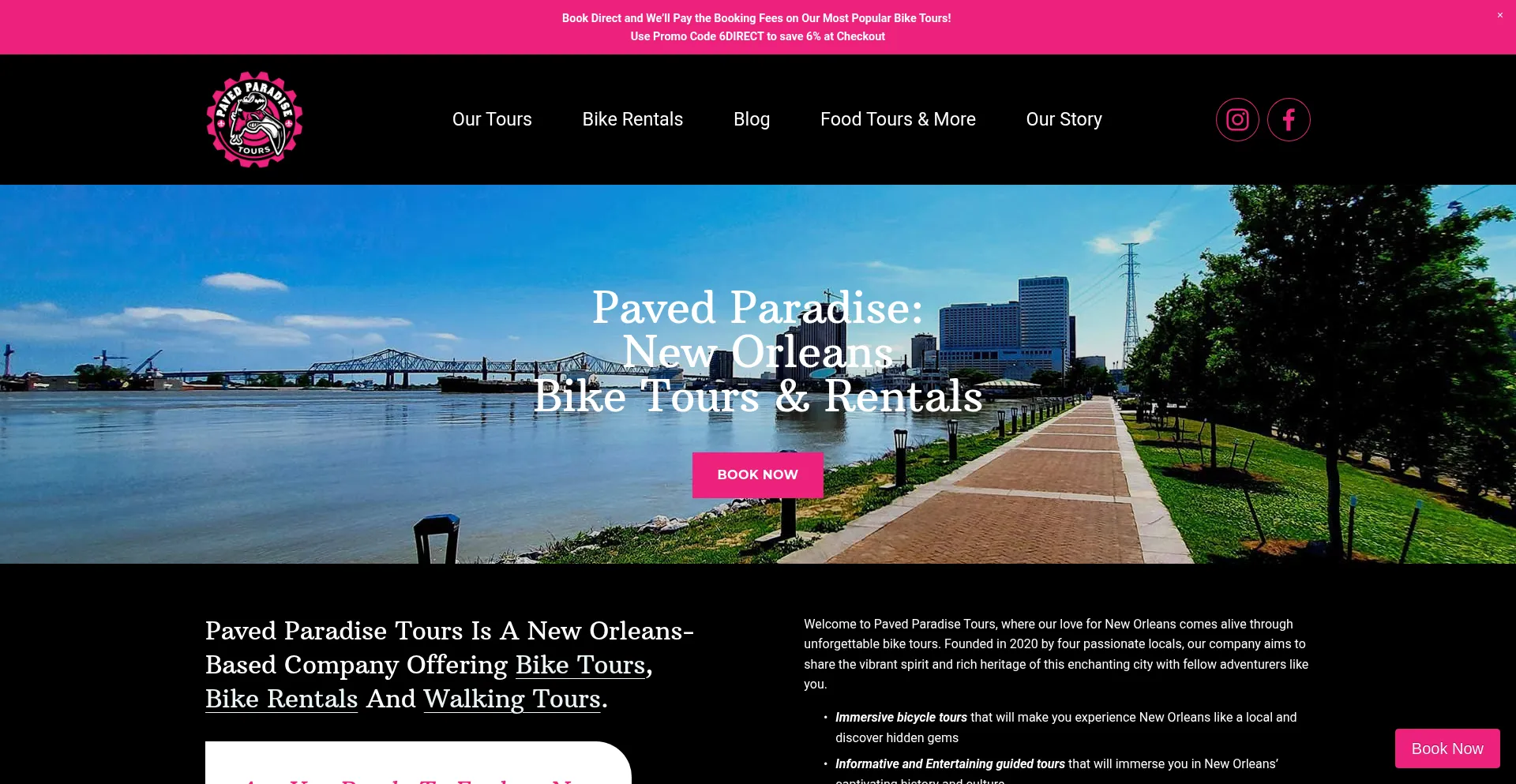 Pavedparadisetoursnola.com