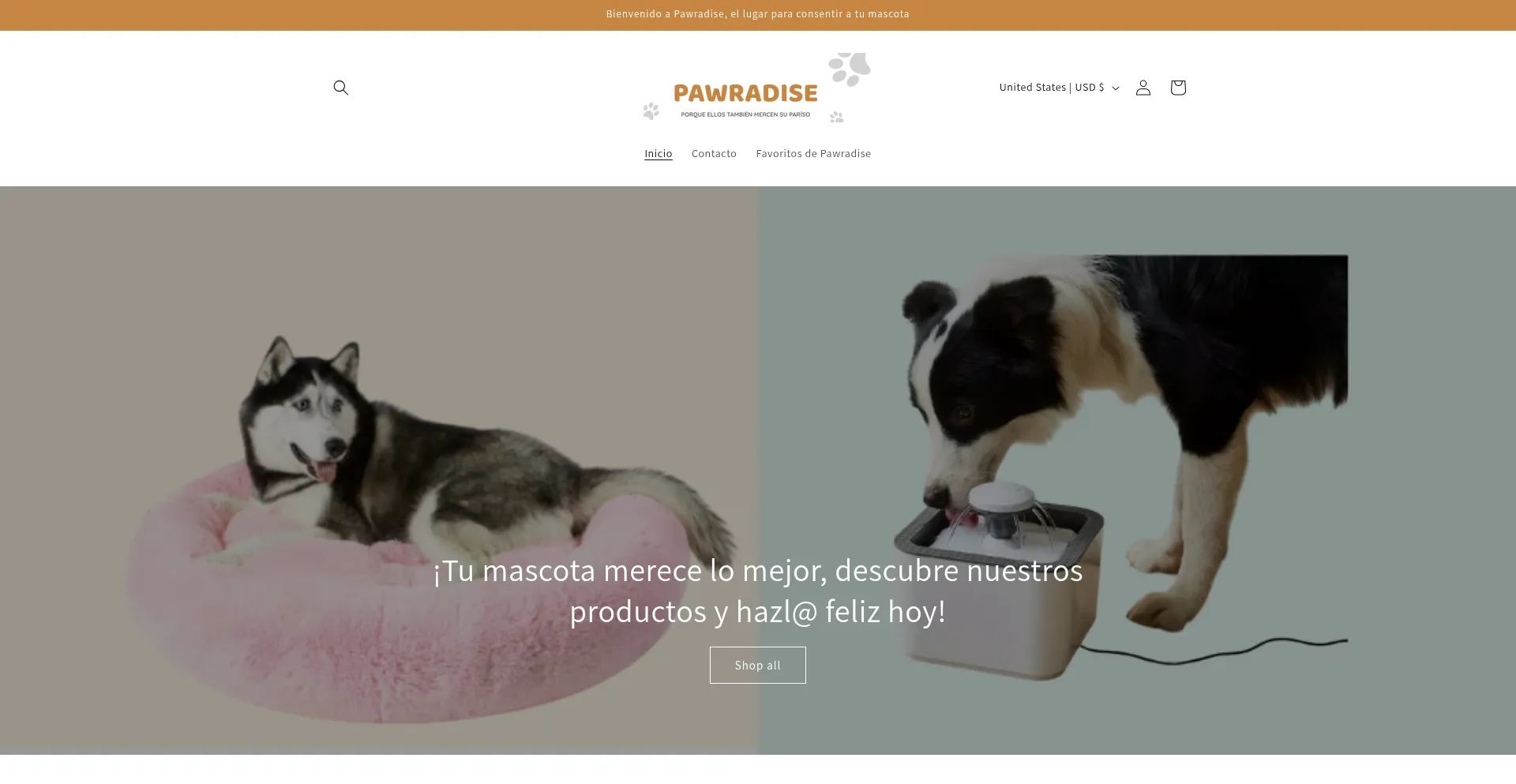 Pawradiseec.com Screenshot