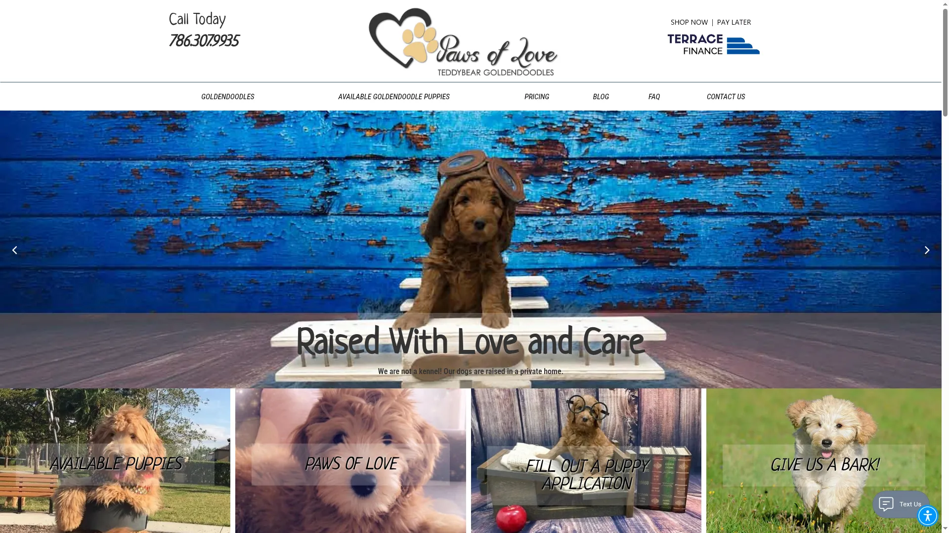 Pawsoflovegoldendoodles.com