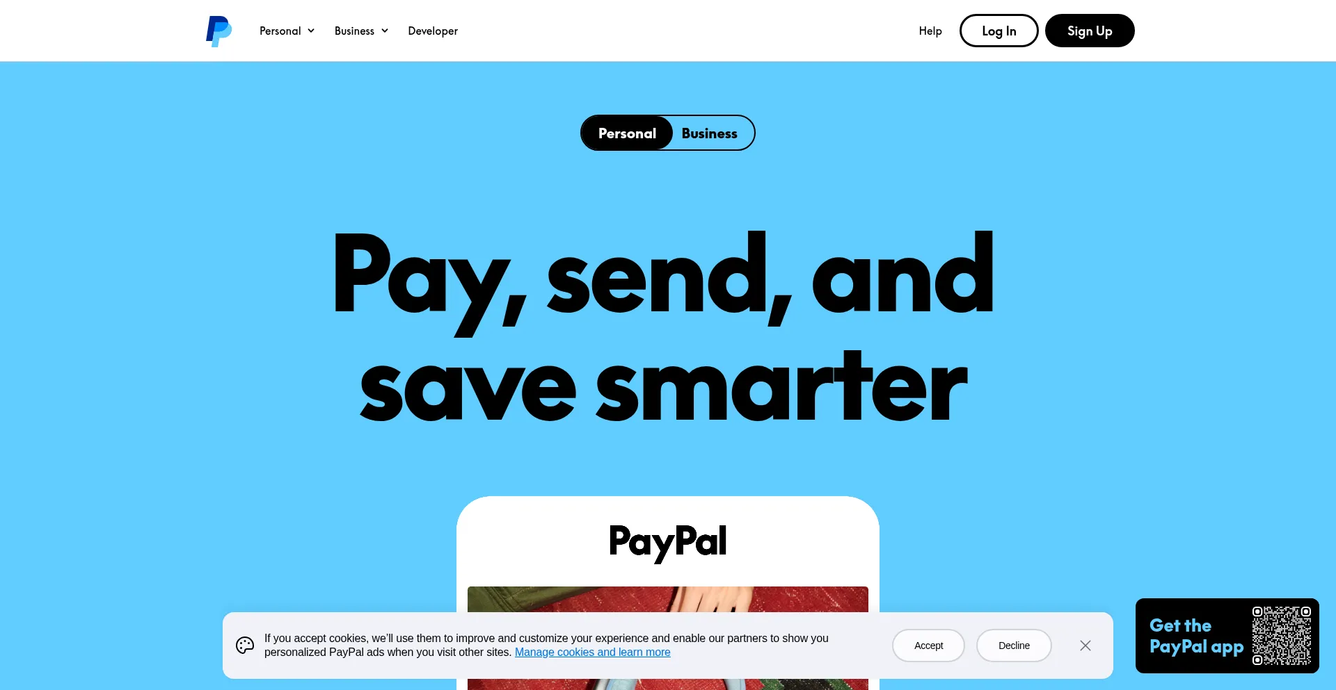 Website screenshot of Paypal-survey.com