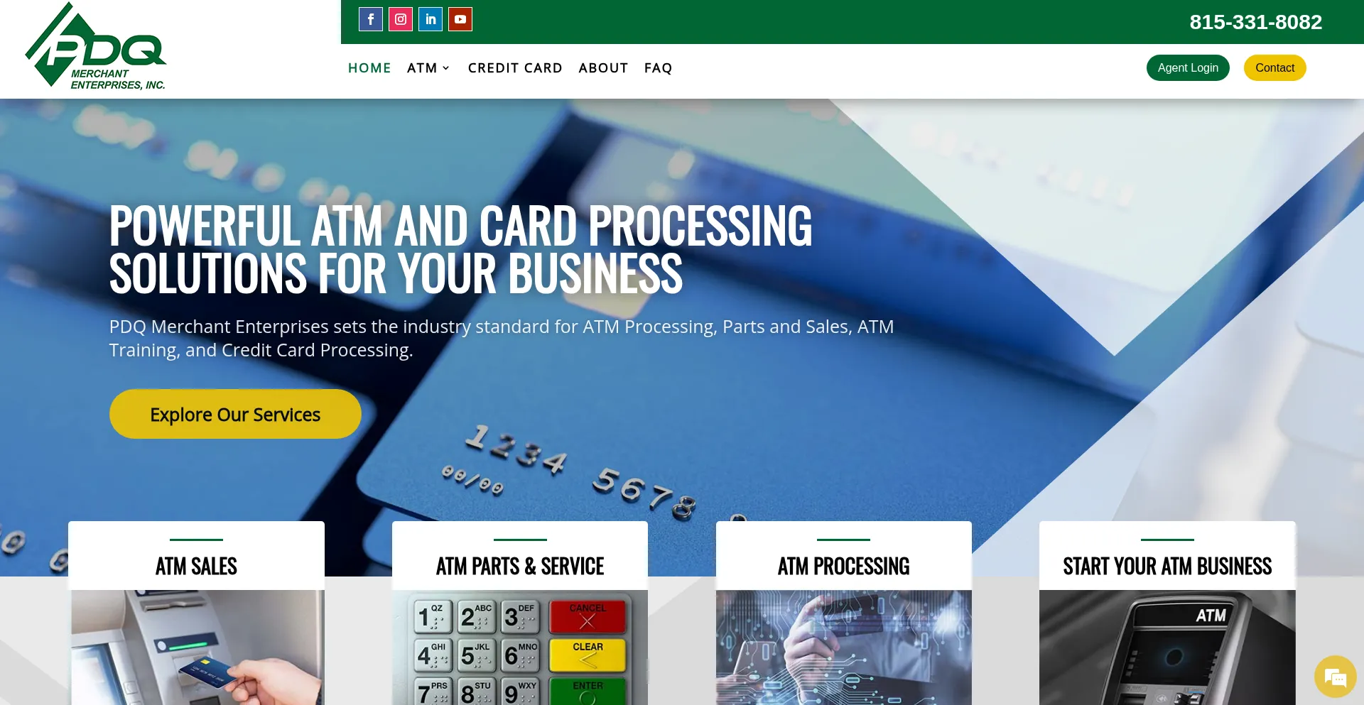 Website screenshot of Pdqmei.com