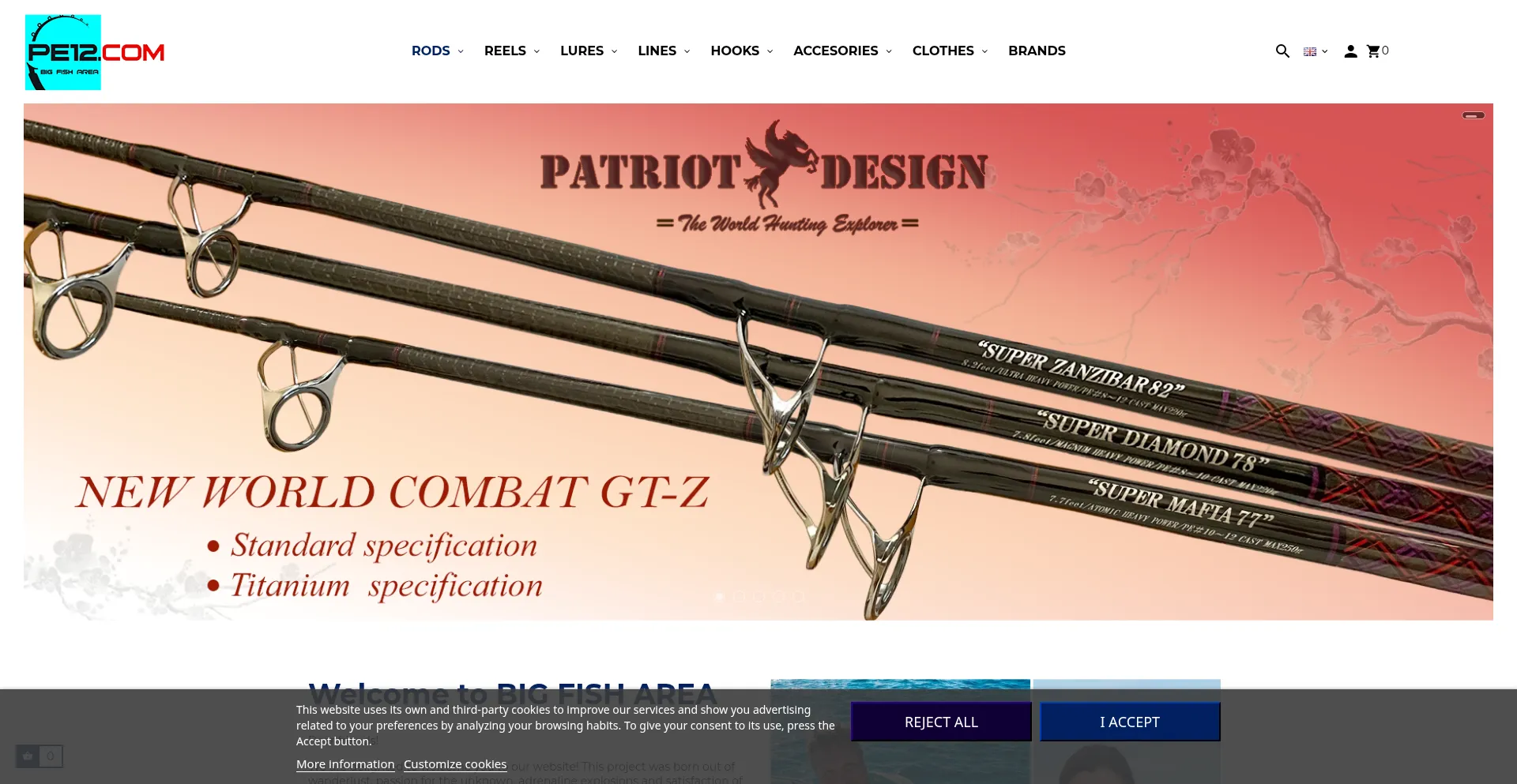 Website screenshot of Pe12.com
