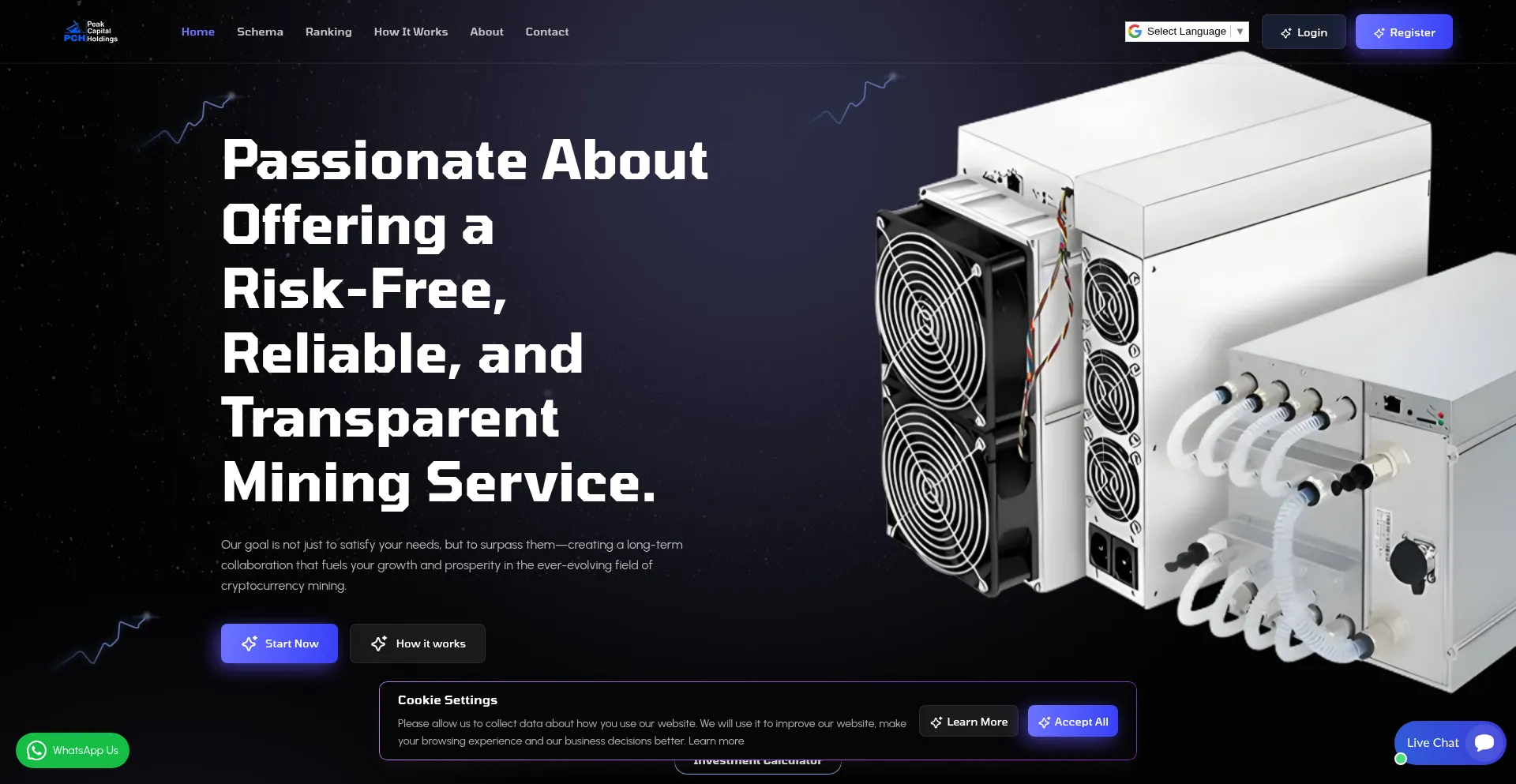 ¿És Seguro y Confiable Peakcapitalholdings.com?