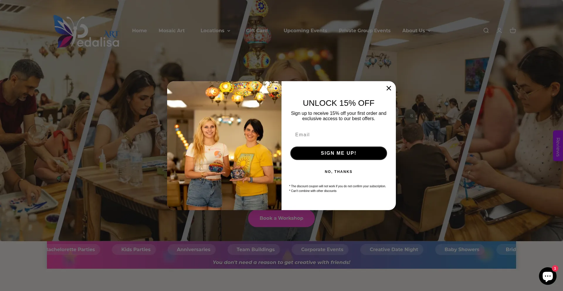Website screenshot of Pedalisaart.com