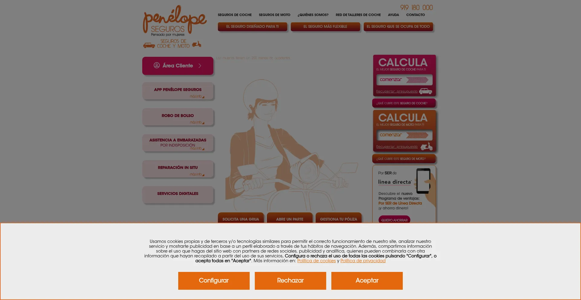 Penelopeseguros.com Screenshot