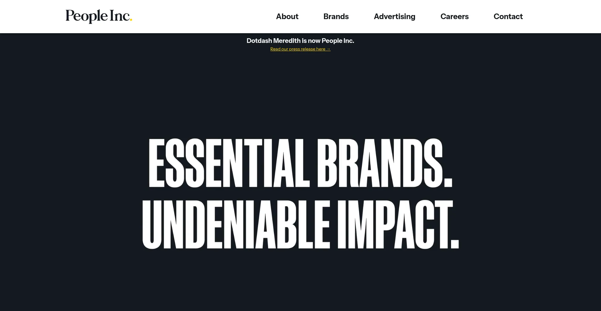Website screenshot of People.inc