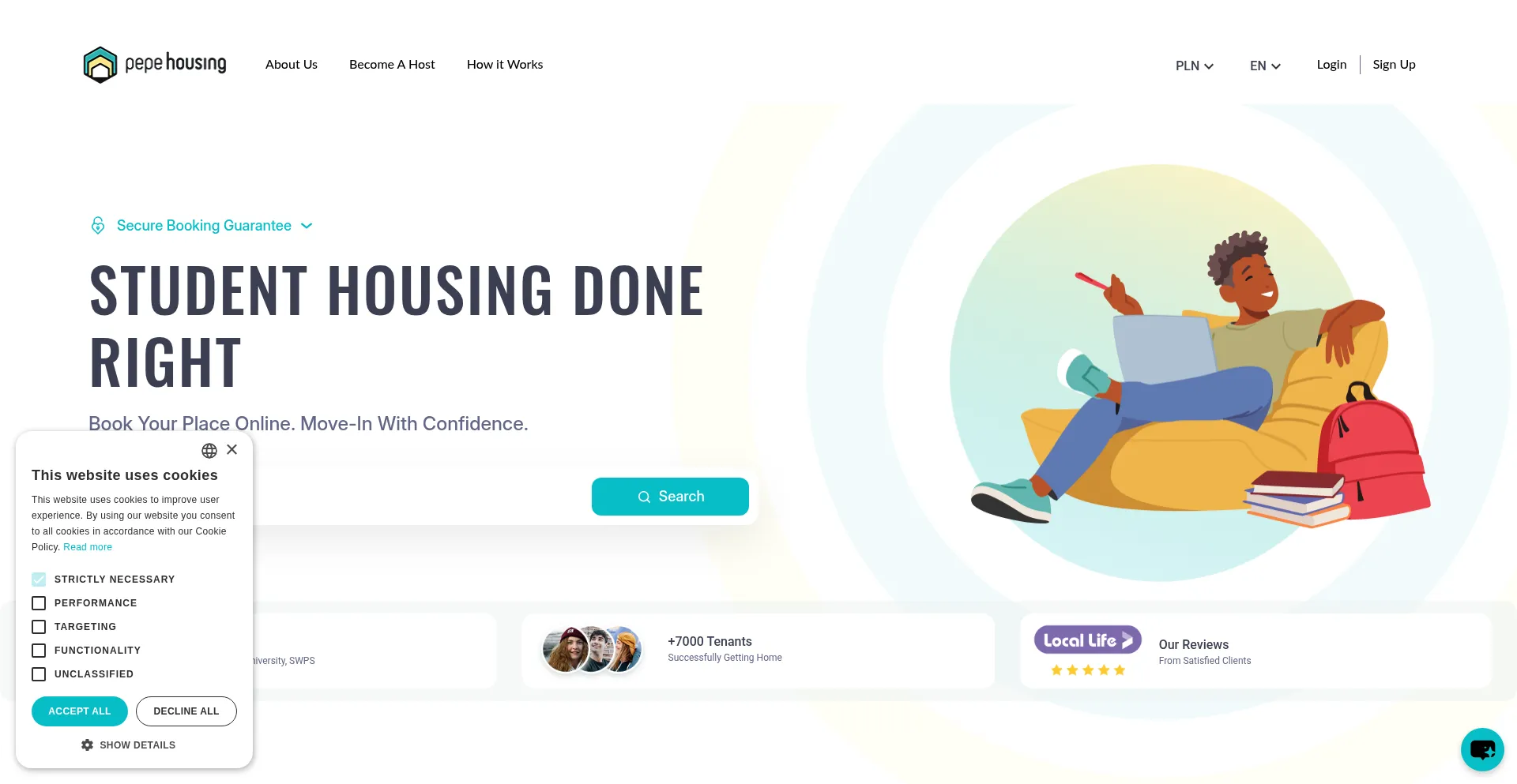 Pepehousing.com Screenshot
