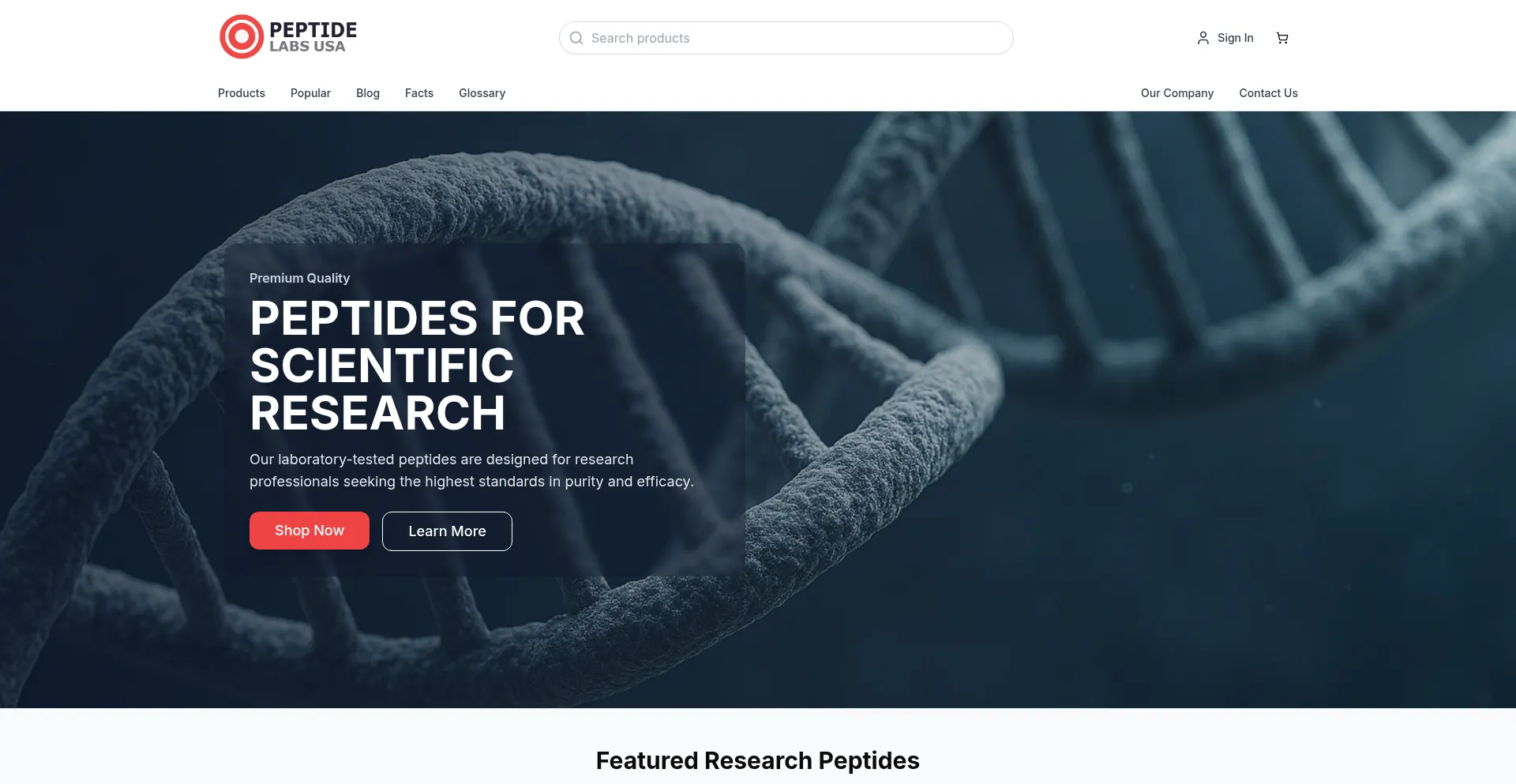 ¿És Seguro y Confiable Peptidelabsusa.com?