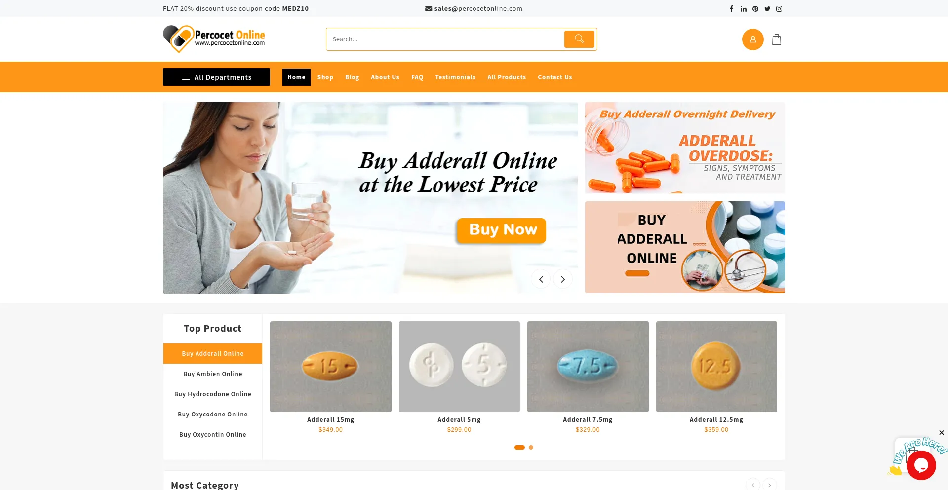 Percocetonline.com Screenshot