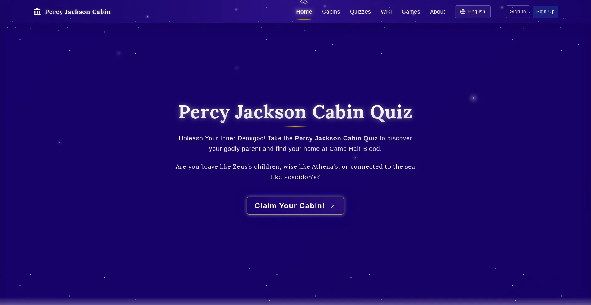 Percyjacksoncabin.com
