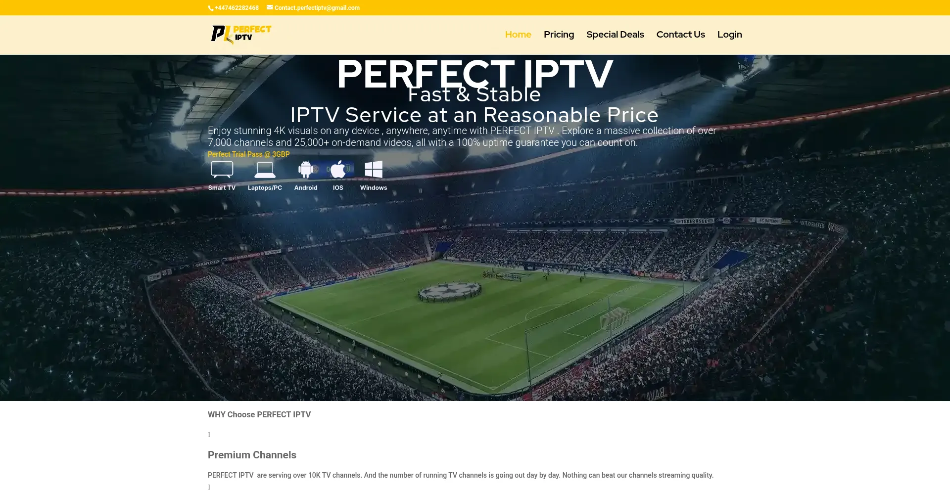 ¿És Seguro y Confiable Perfectiptv.store?