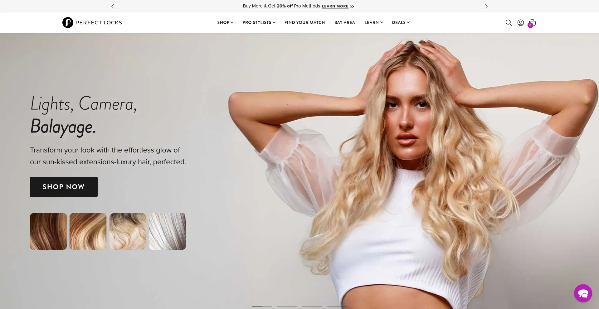 Website screenshot of Perfectlocks.com