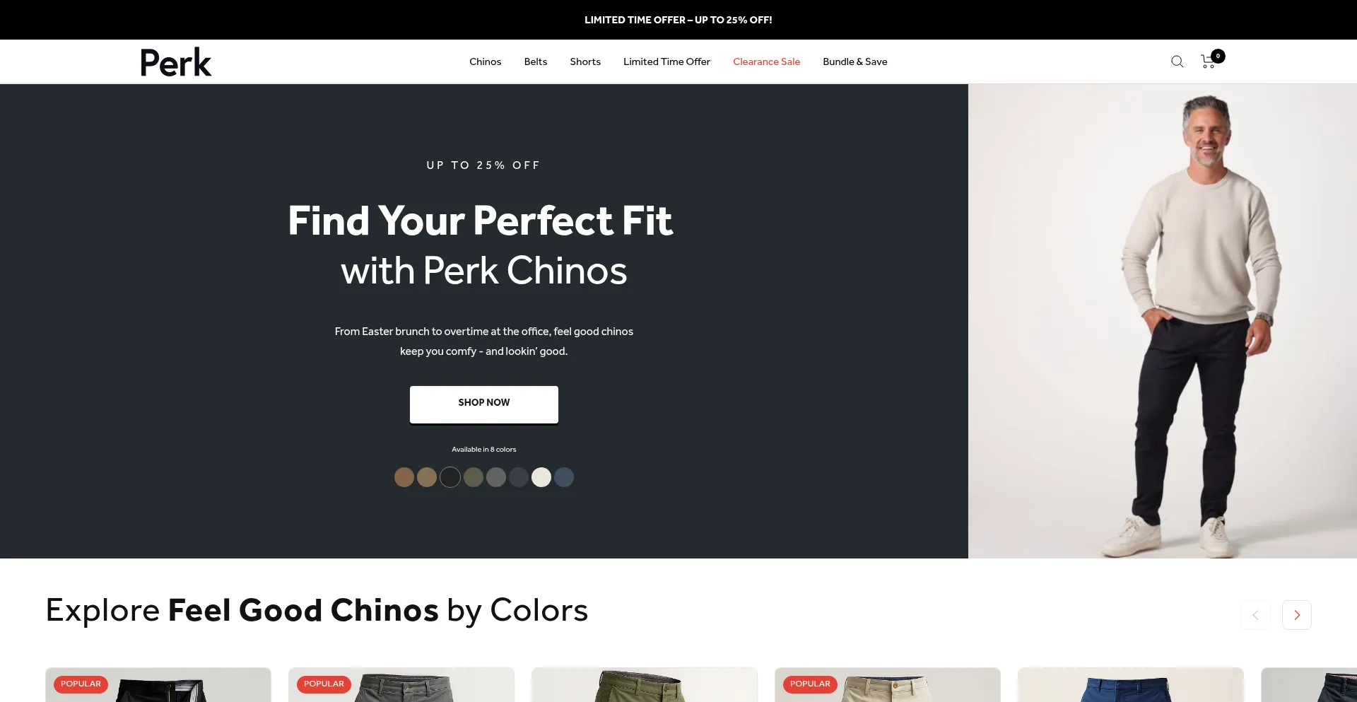 Perkclothing.com Screenshot