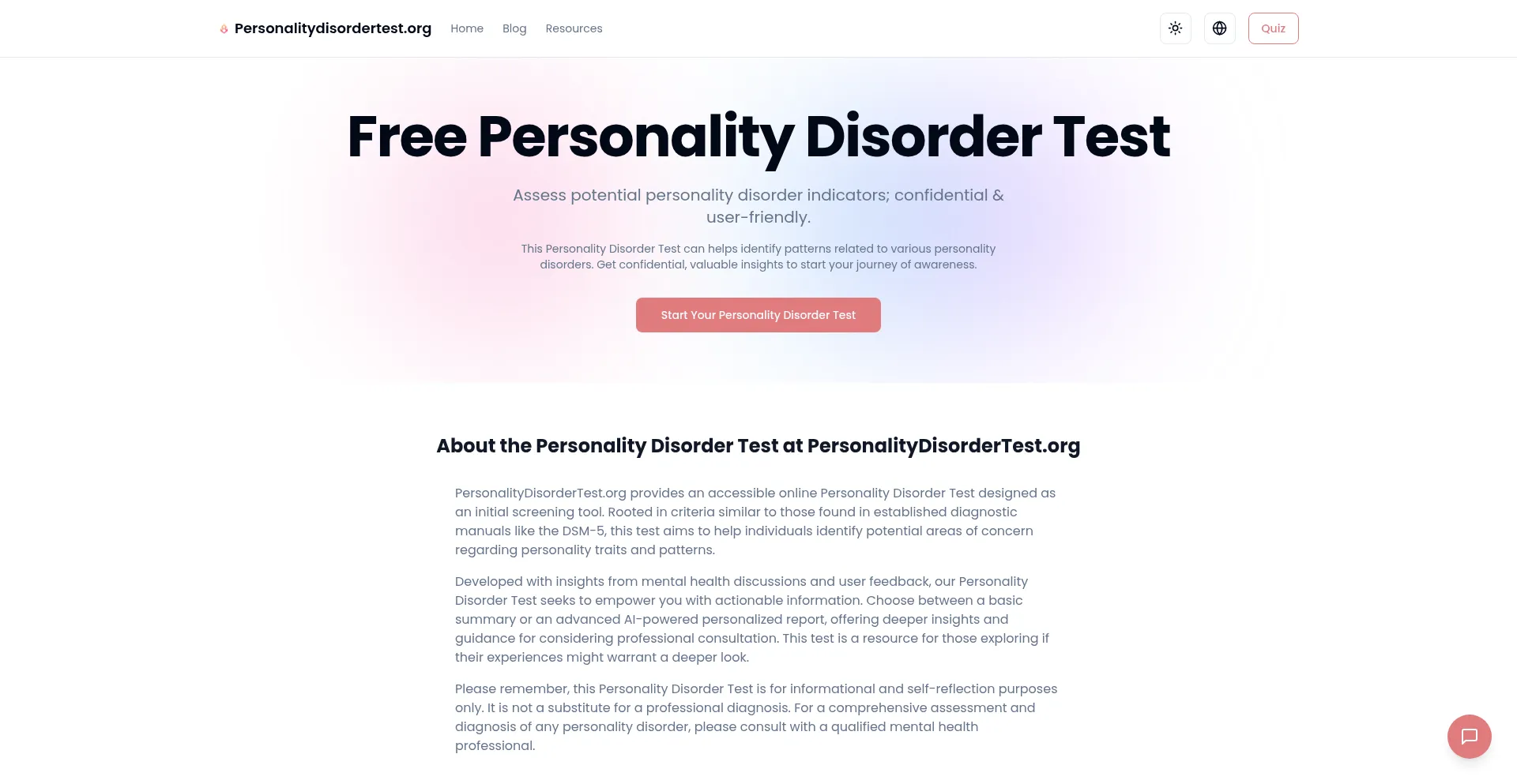 Personalitydisordertest.org