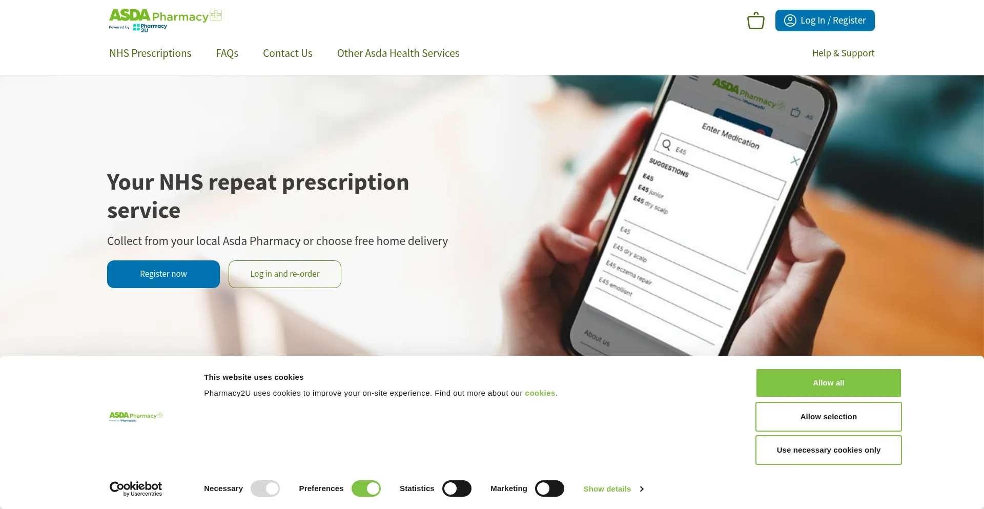 ¿És Seguro y Confiable Pharmacy.asda.com?