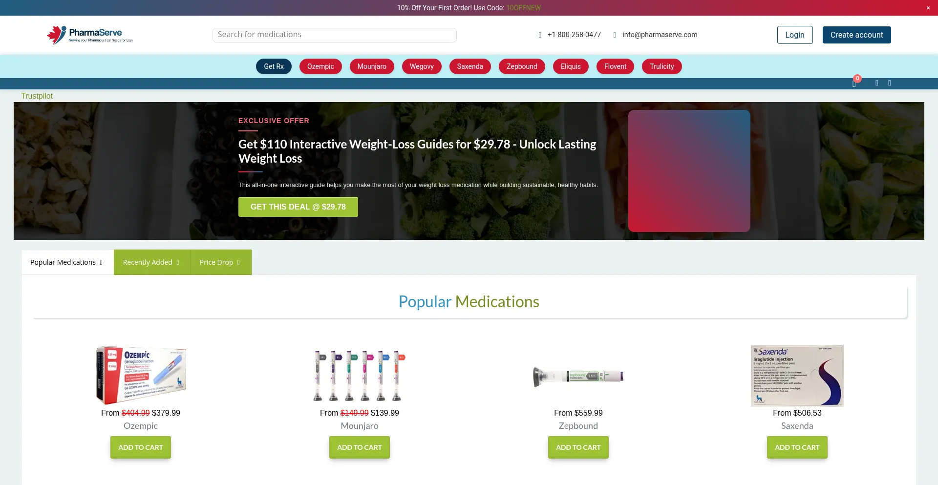 ¿És Seguro y Confiable Pharmaserve.com?
