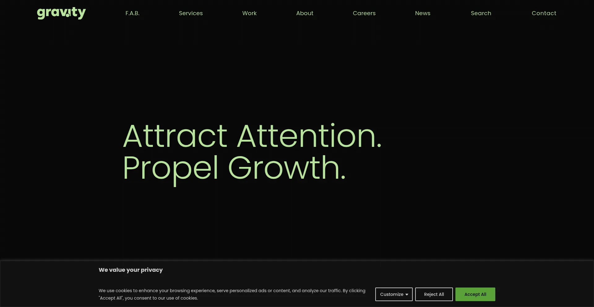 Website screenshot of Phelpsagency.com