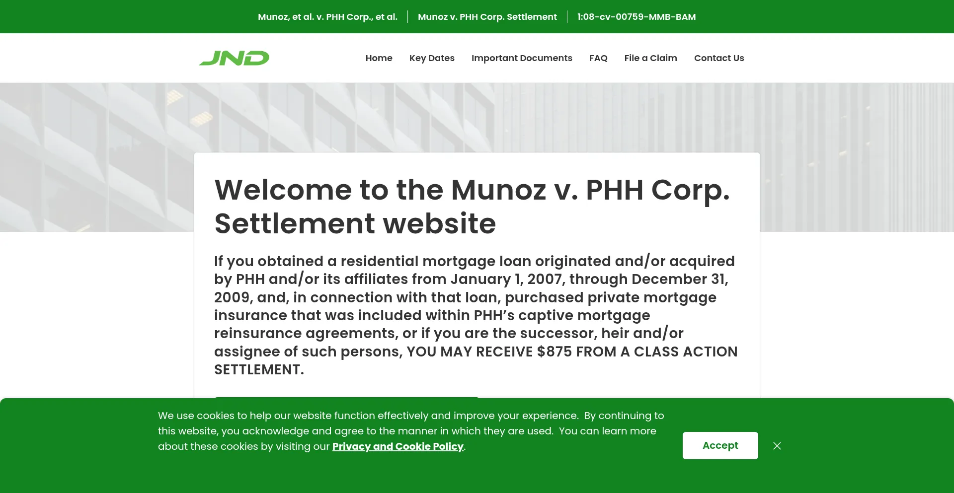 ¿És Seguro y Confiable Phhmisettlement.com?