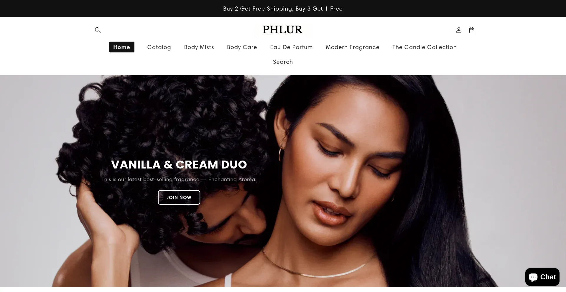 Website screenshot of Phlur-us.xyz