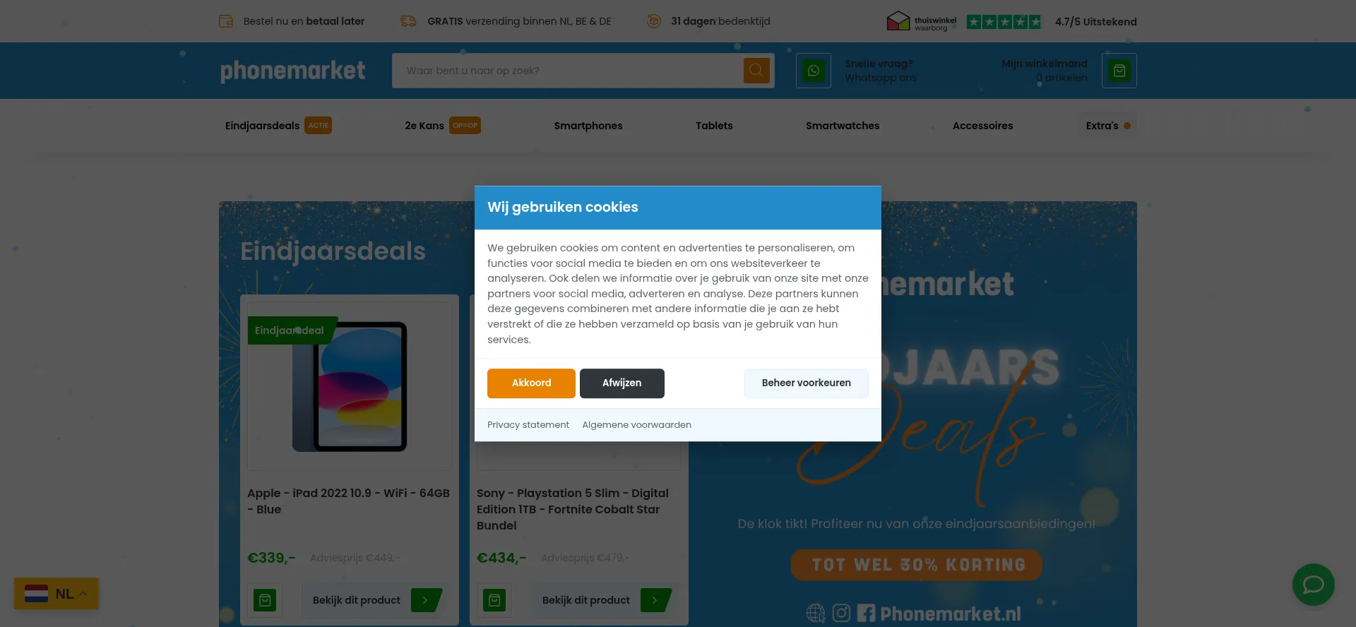 ¿És Seguro y Confiable Phonemarket.nl?