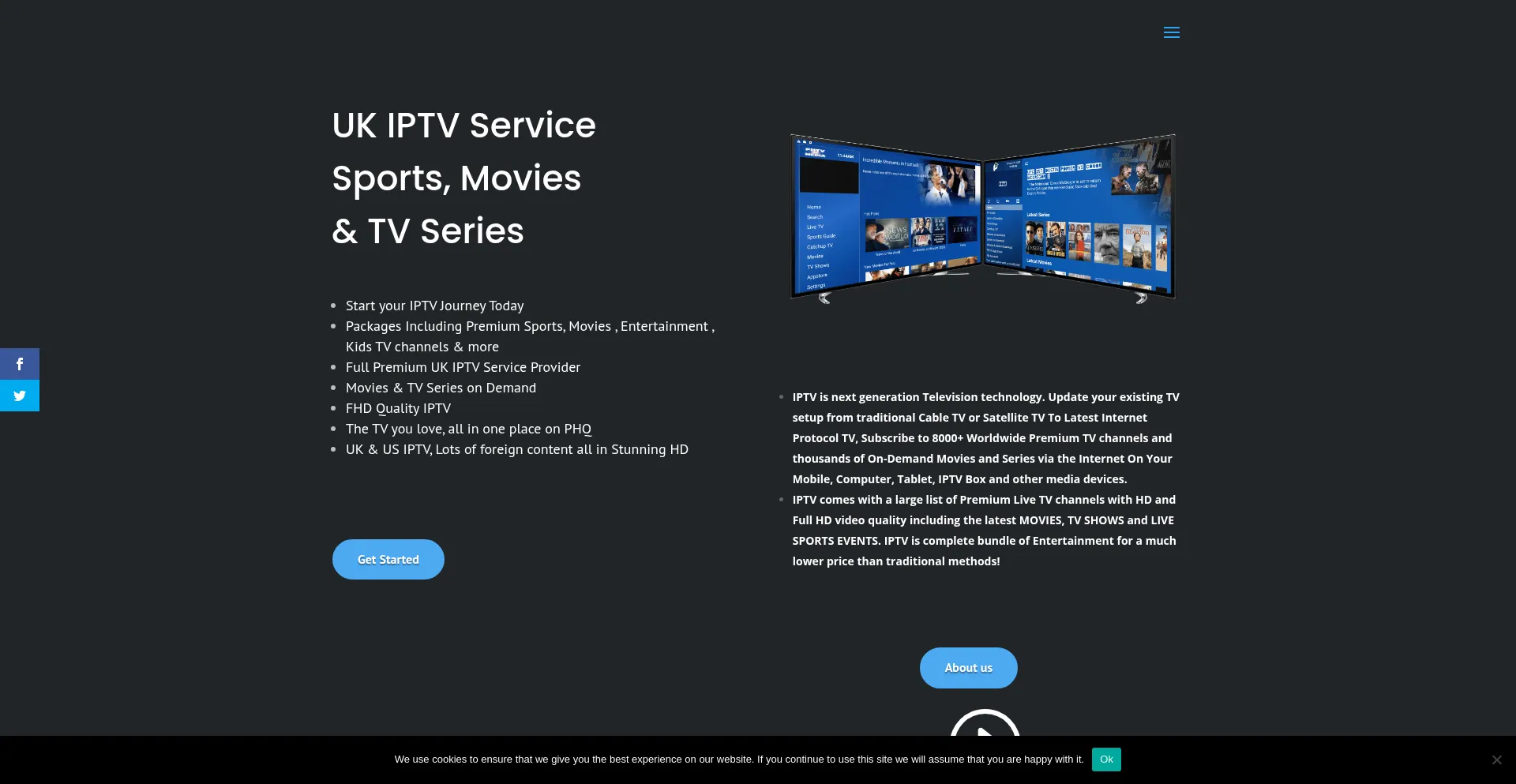 Website screenshot of Phtvmedia.com