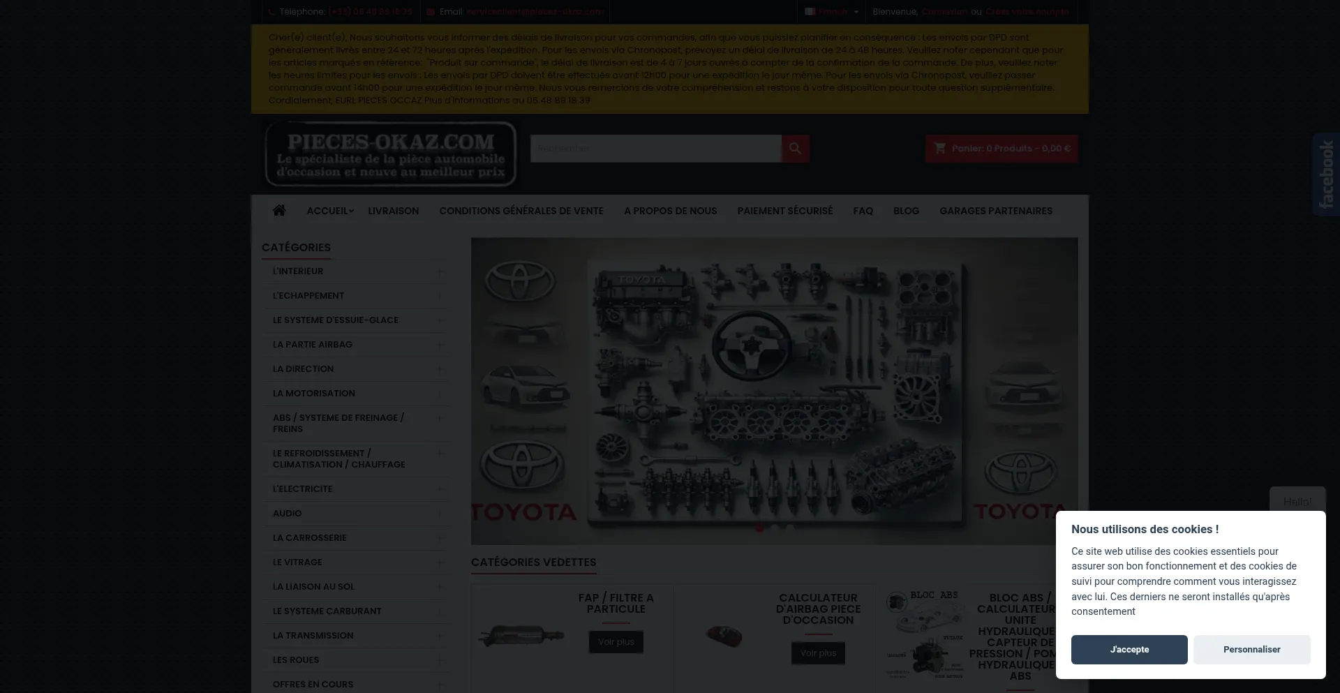 Pieces-okaz.com Screenshot