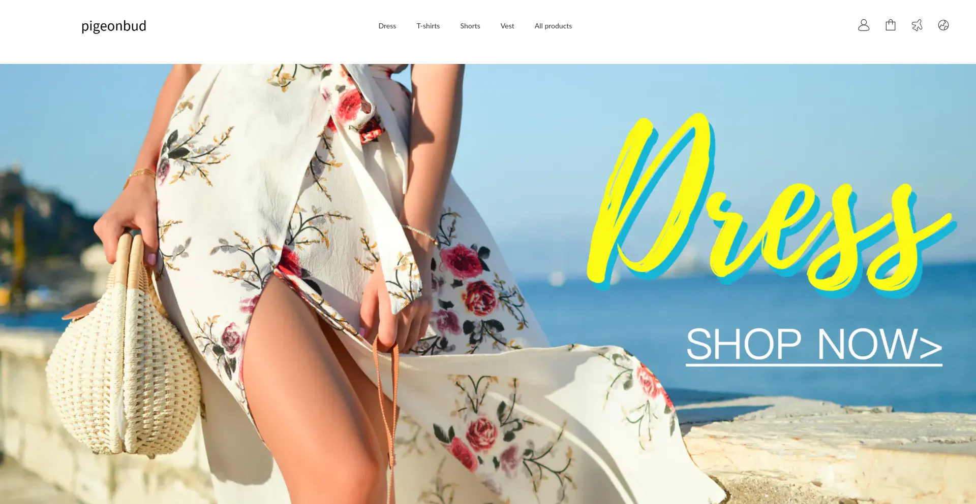 Website screenshot of Pigeonbud.com