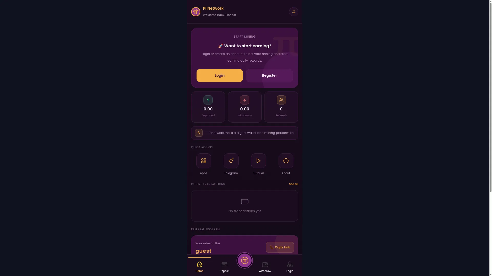 Pinetwork.me