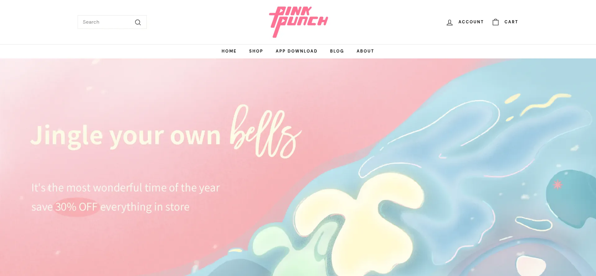 Website screenshot of Pinkpunch.com