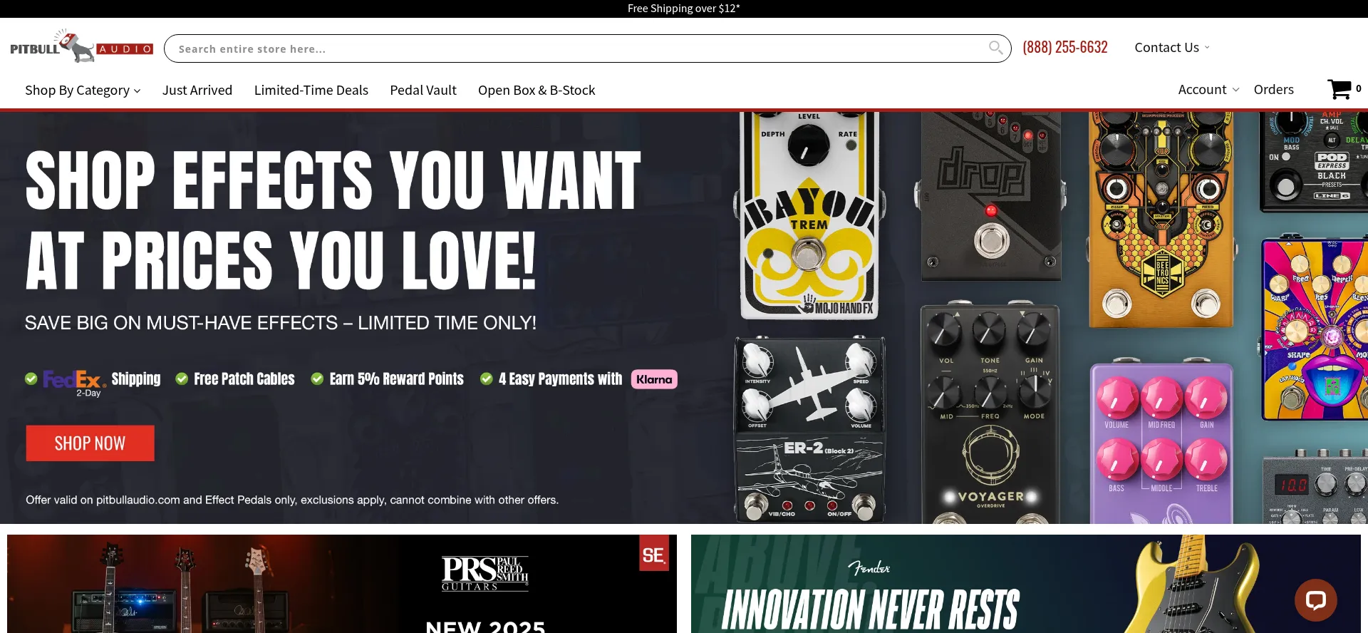 Website screenshot of Pitbullaudio.com