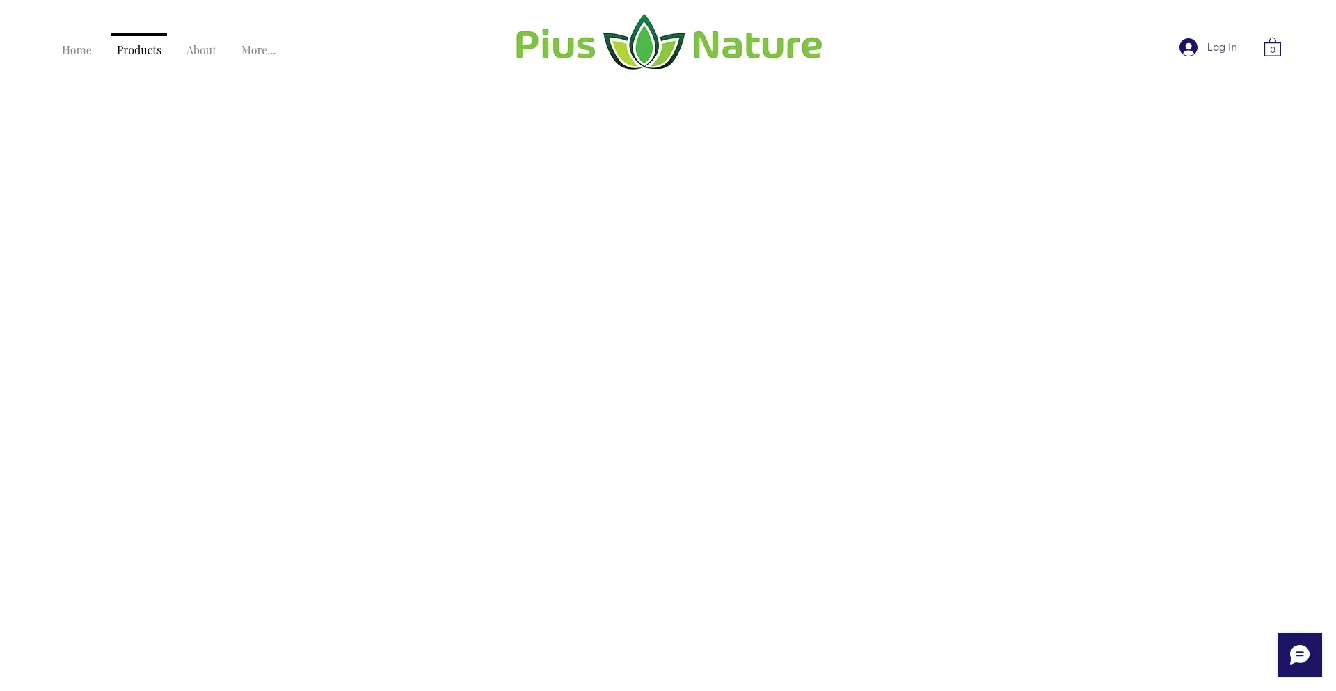 Website screenshot of Piusnature.com