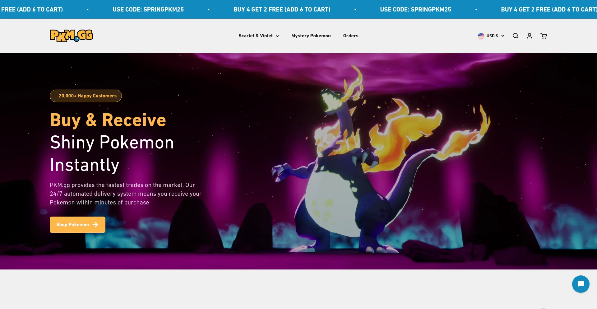 Website screenshot of Pkmgg.com