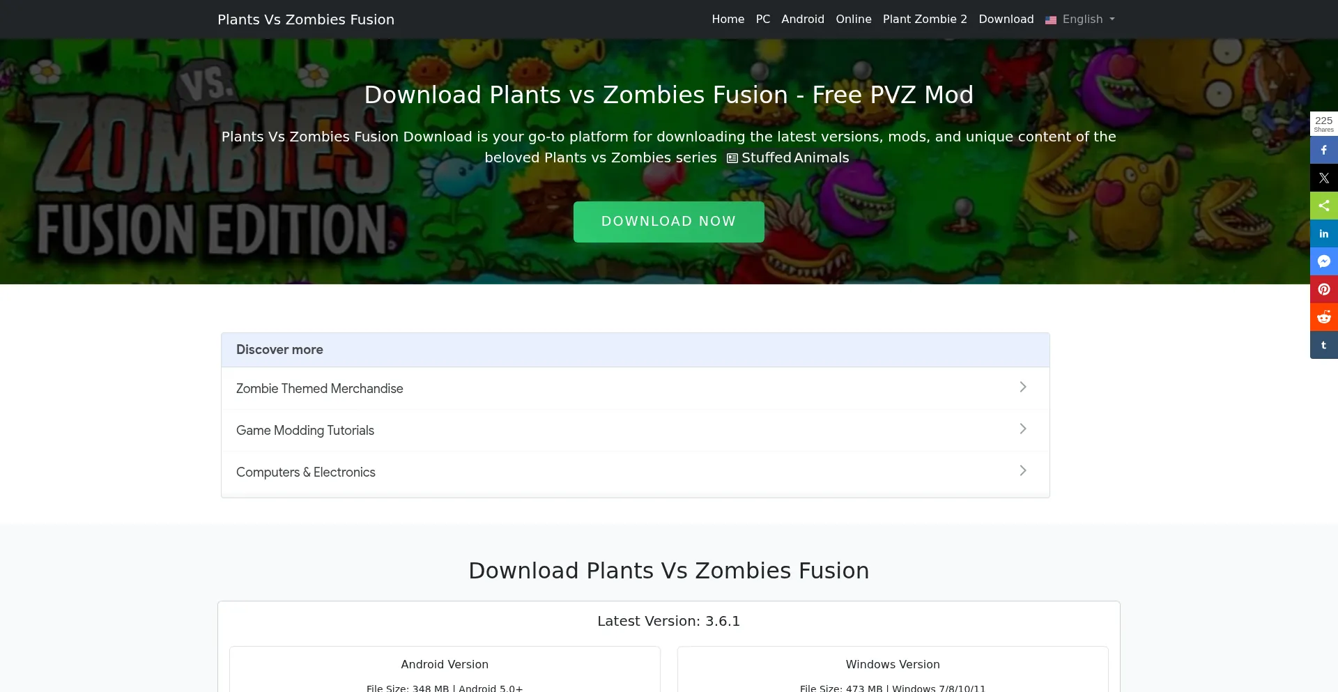Plantsvszombiesfusion.com