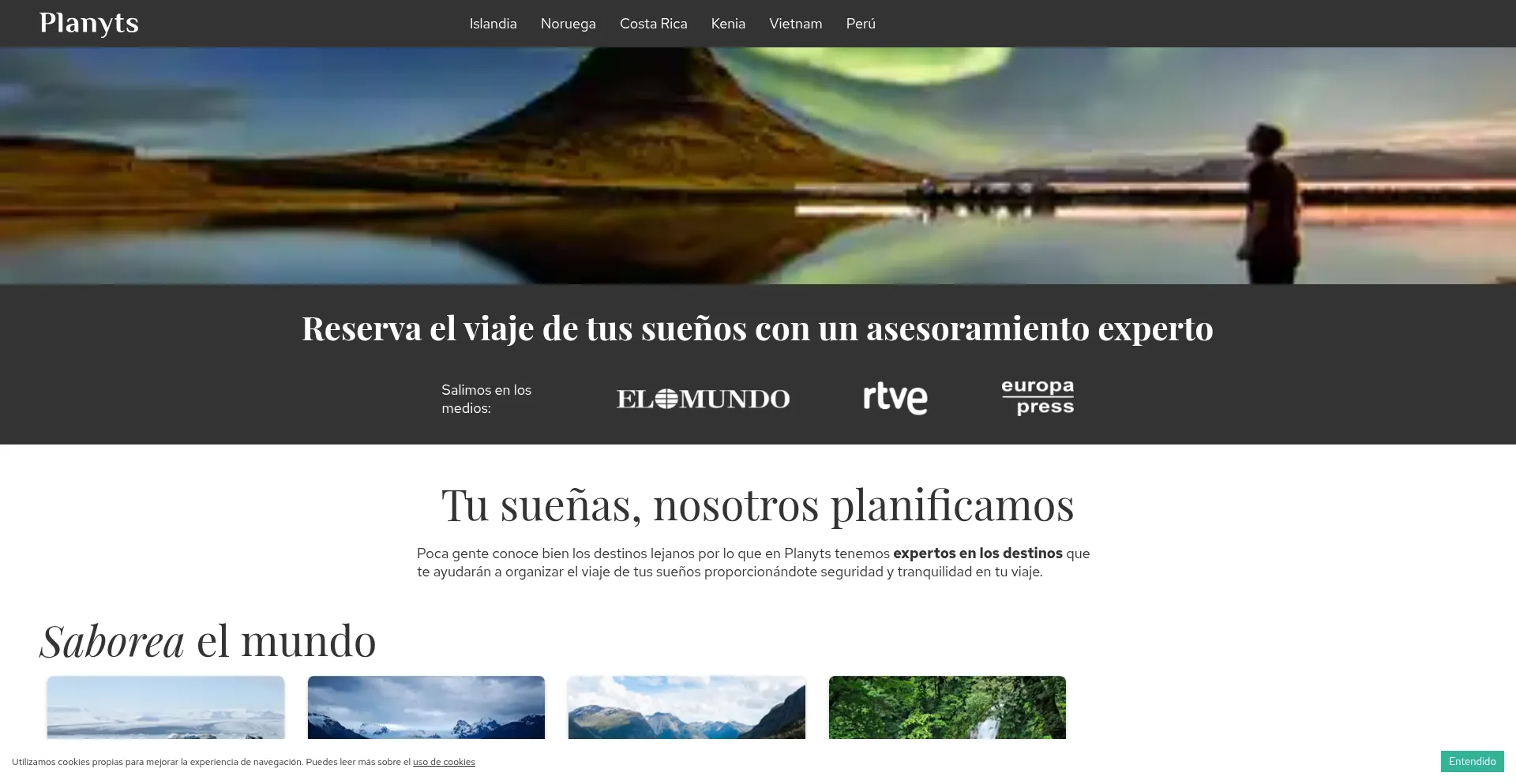 Planyts.com Screenshot