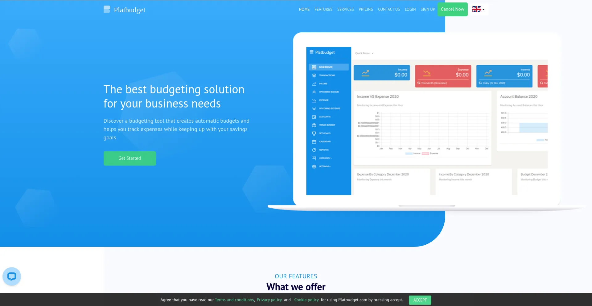Platbudget.com Screenshot