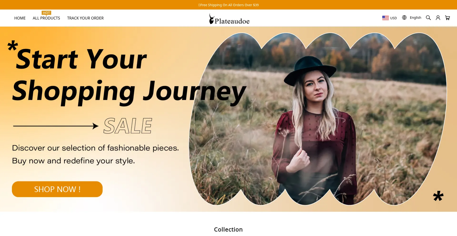 Website screenshot of Plateaudoe.com