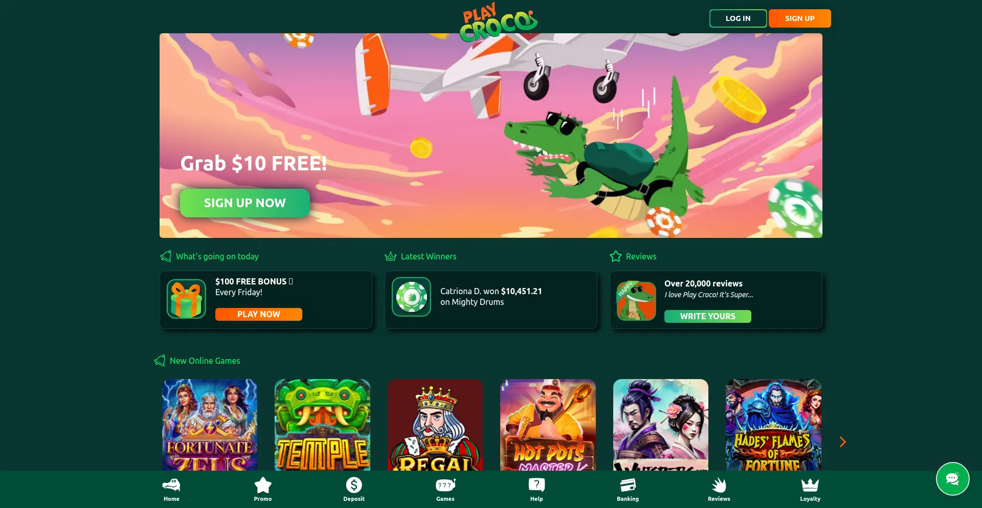 Playcroco.com Screenshot