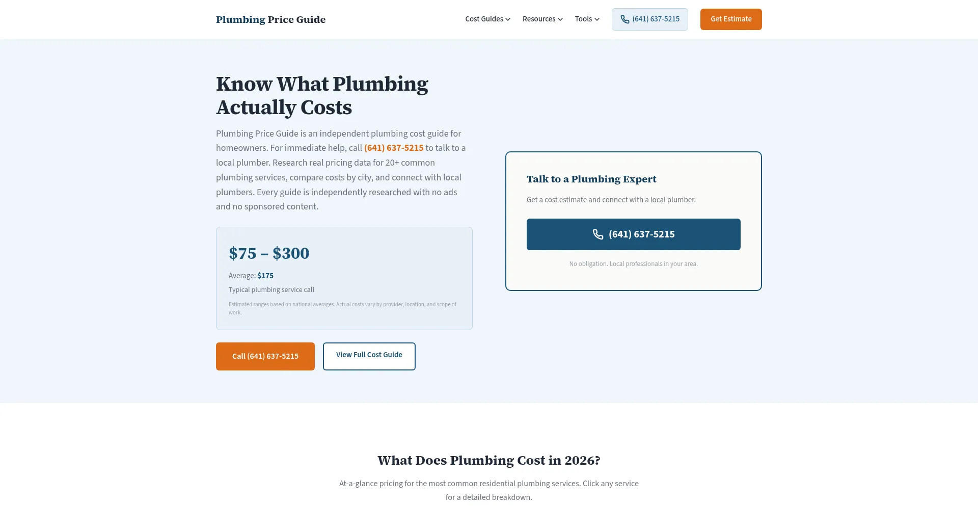 Plumbingpriceguide.com
