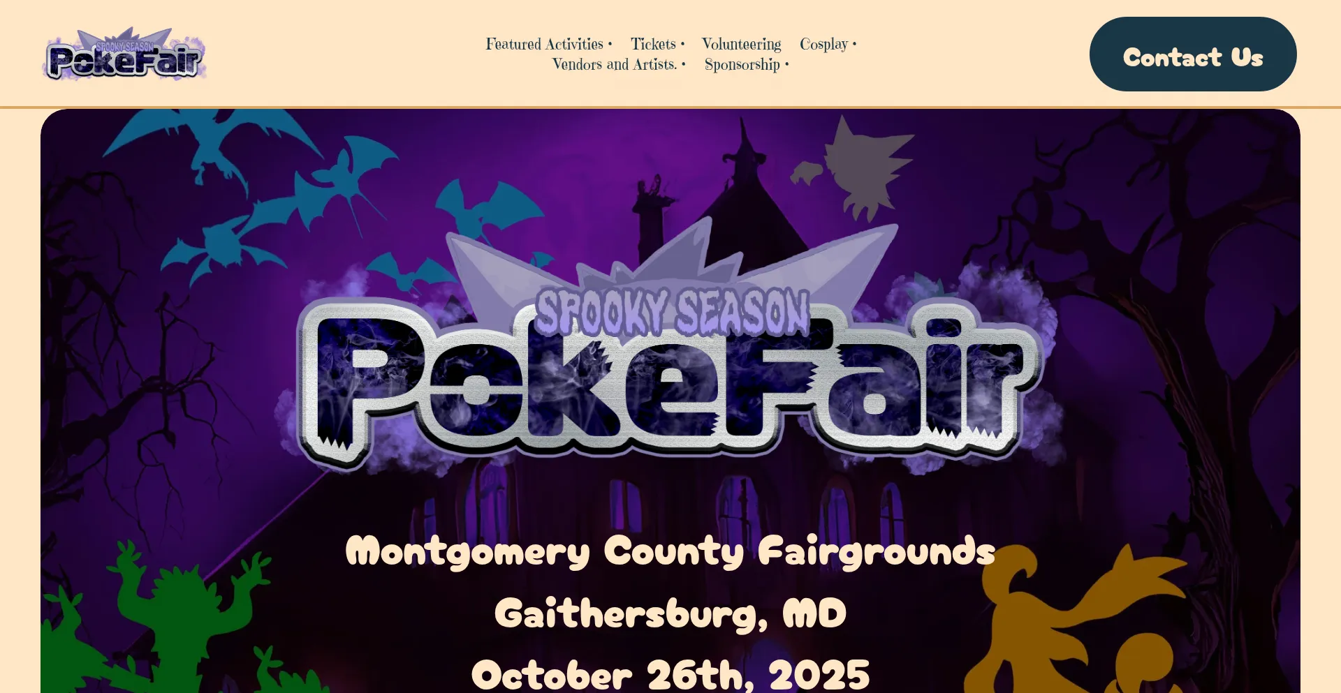 Website screenshot of Pokefair.com