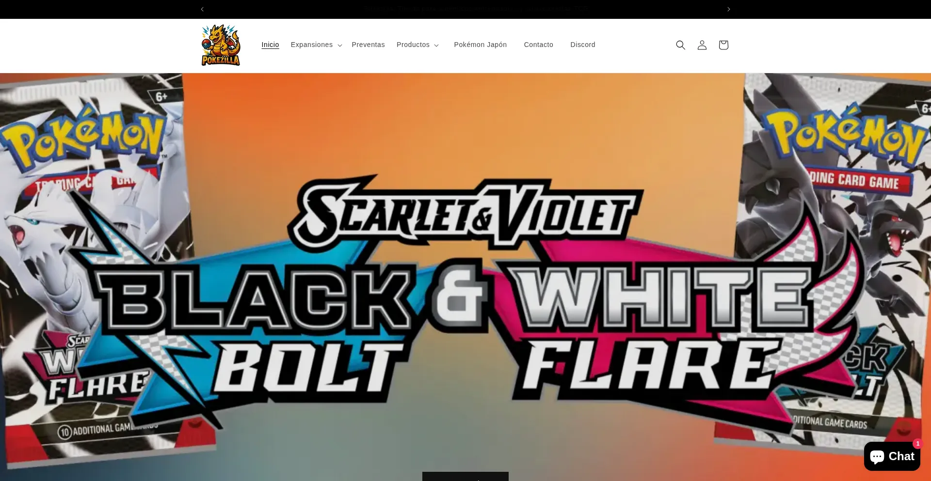 Website screenshot of Pokezilla.com