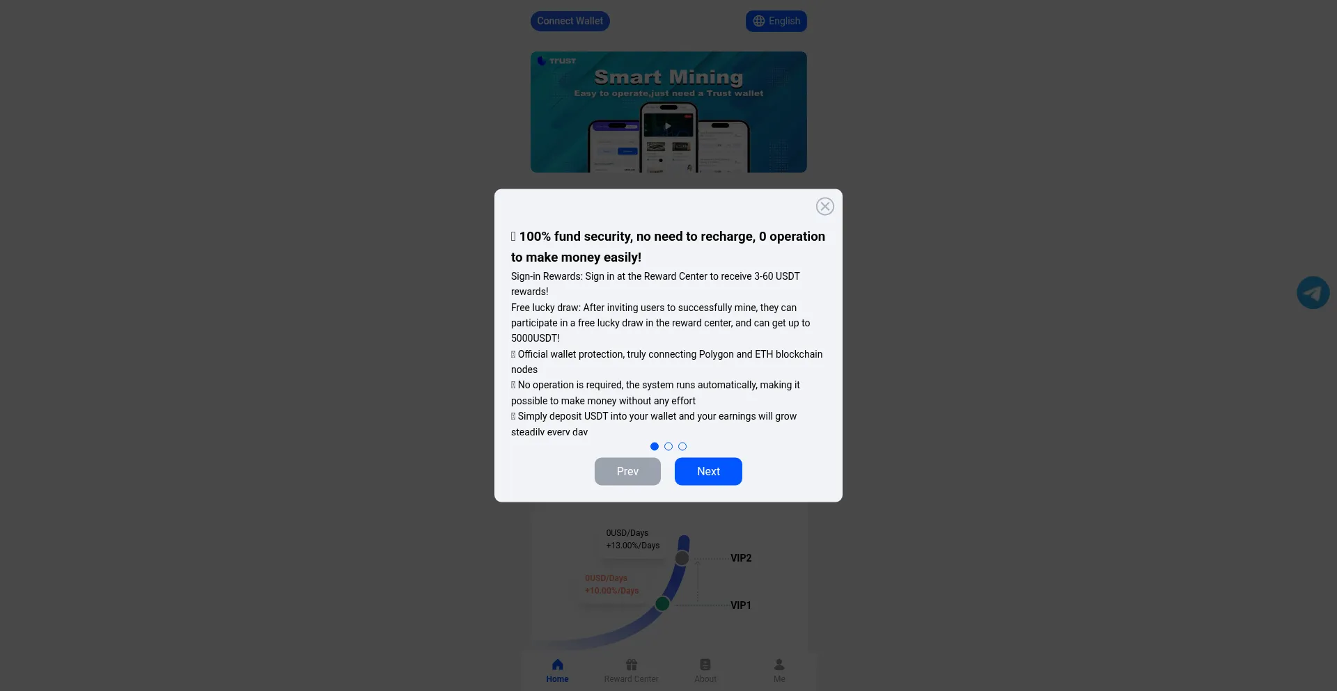 Website screenshot of Polygonmine.com