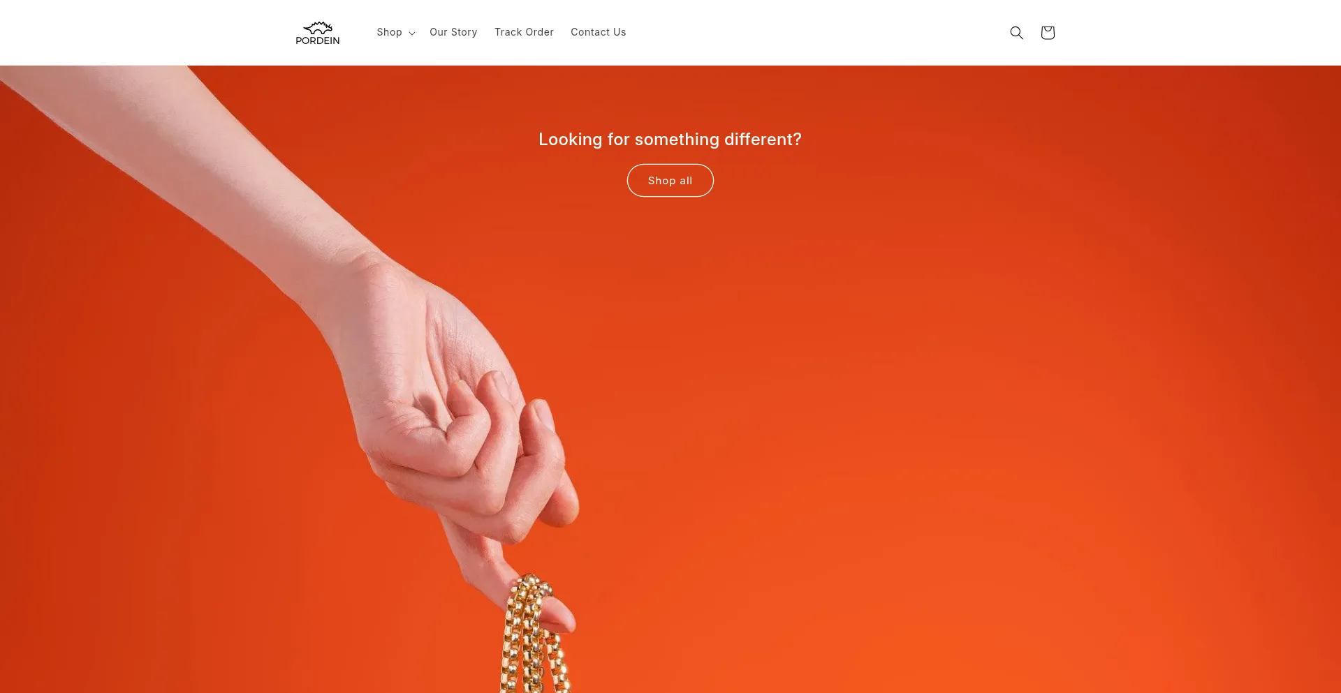 Website screenshot of Pordein.com