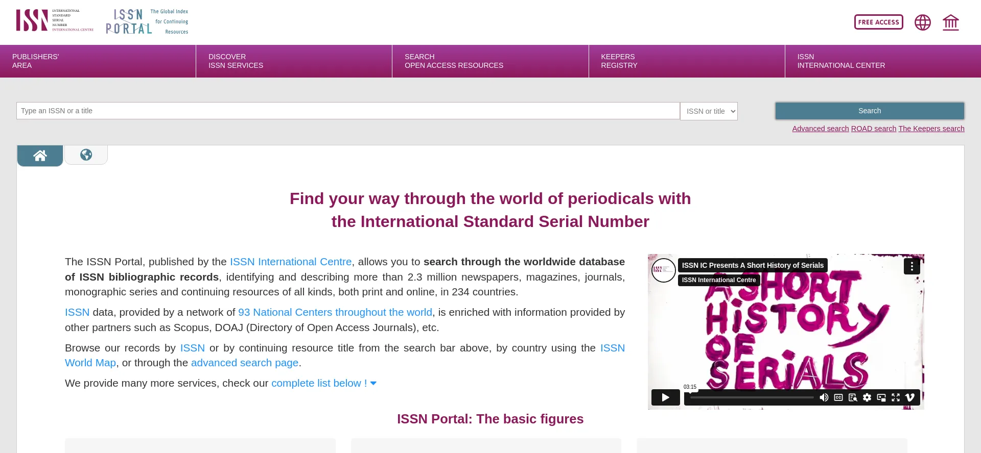 Portal.issn.org