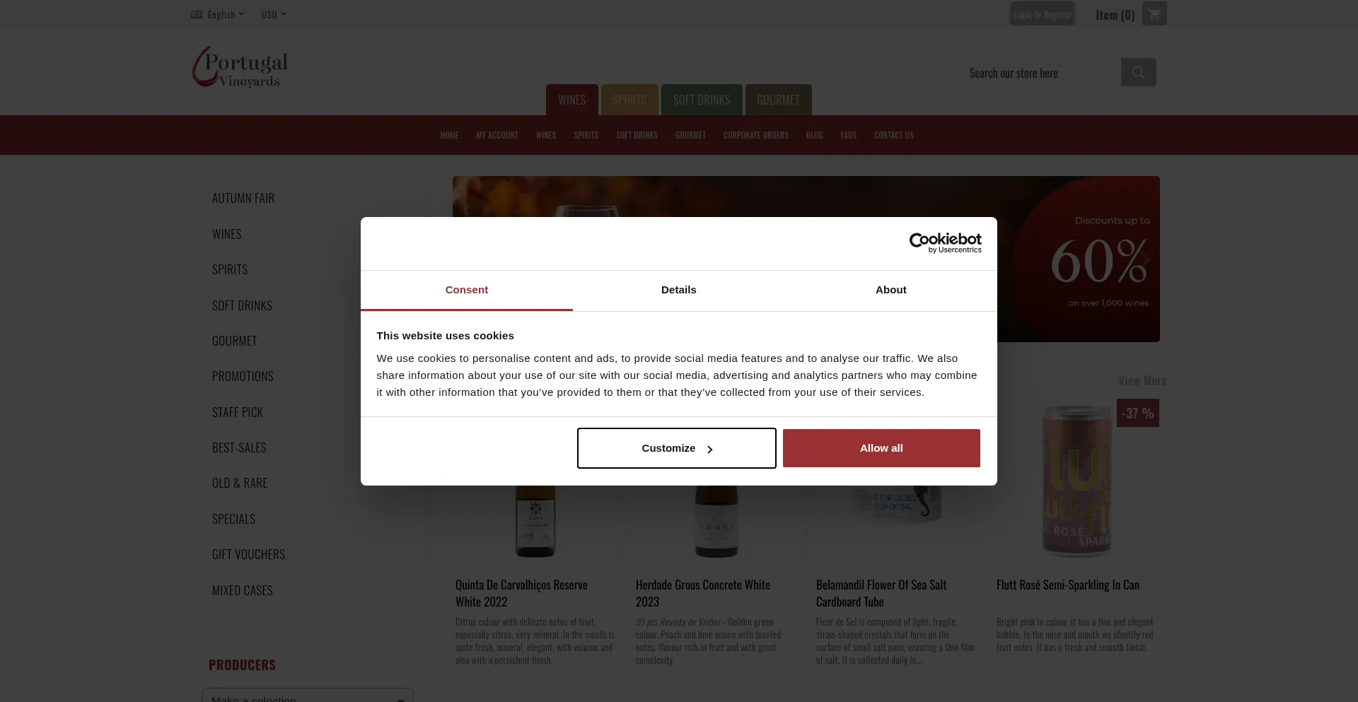 ¿És Seguro y Confiable Portugalvineyards.com?