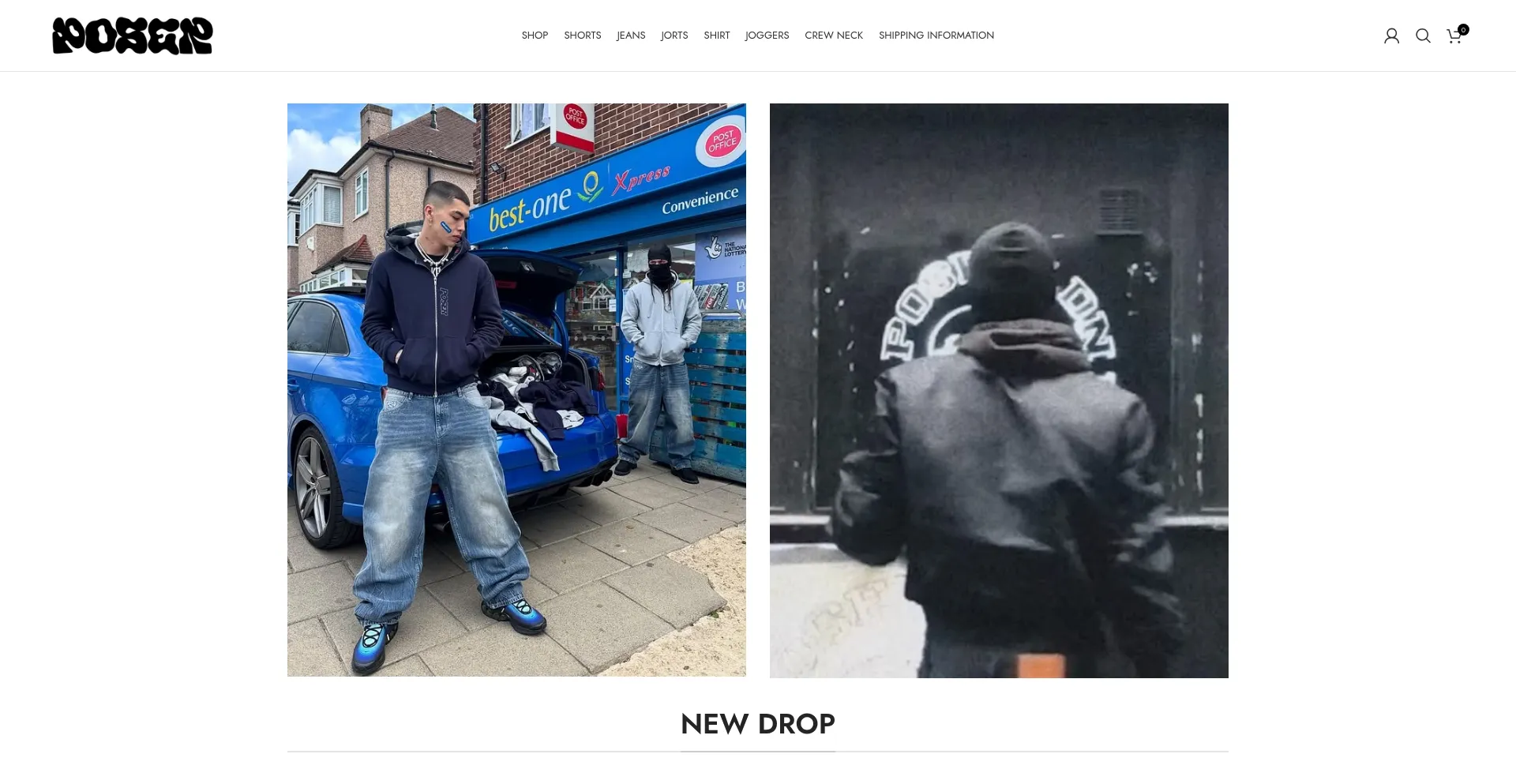 Website screenshot of Poserlondon.uk