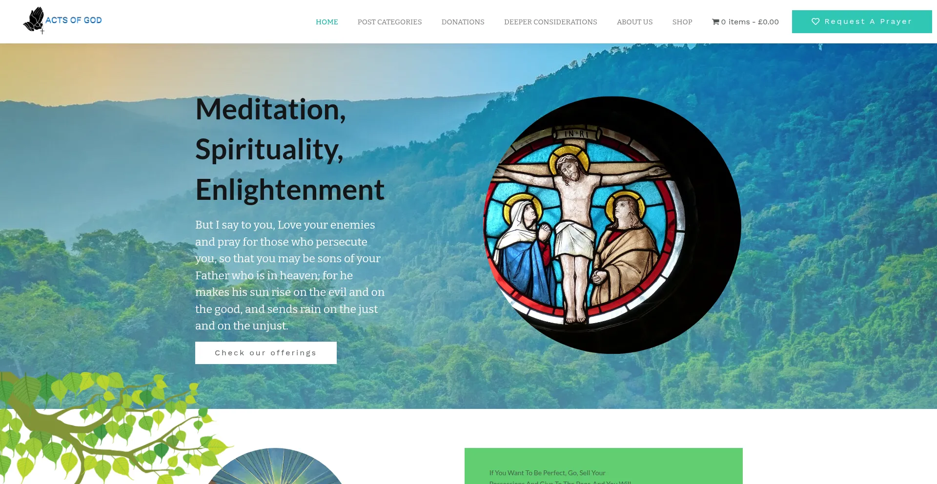 Website screenshot of Prayerbond.com