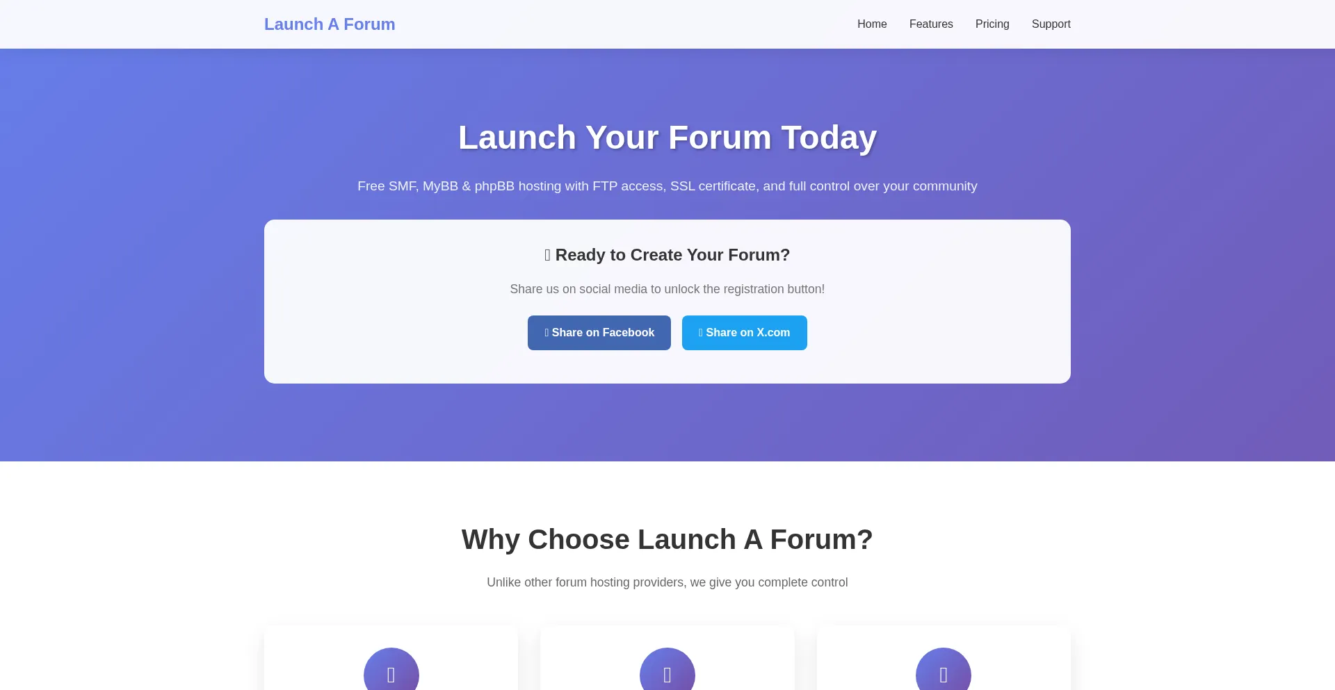 Website screenshot of Premhost.net