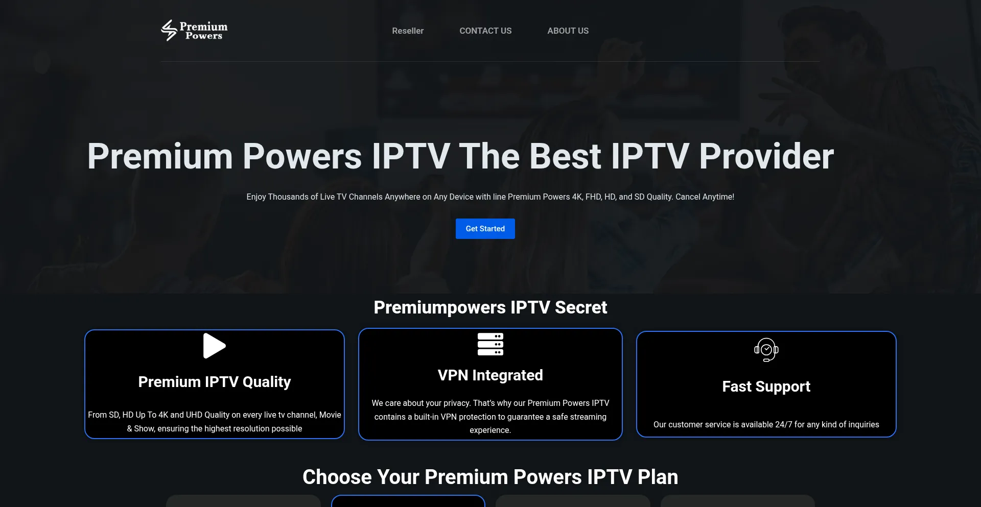 Website screenshot of Premium-powers.net